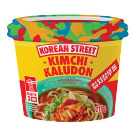 Ātri pagatavojamās udon nūdeles Kaludon ar Kimchi garšu, asa, 213 g