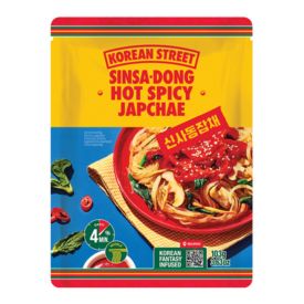 Ātri pagatavojamas stikla nūdeles (Japchae) ar Sinsa-Dong Hot Spicy garšu, asas, 103 g