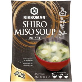 Ātri pagatavojama baltā (Shiro) Miso zupa, Kikkoman, 30g (3x10g)