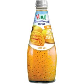 Dzēriens ar bazilika sēklām un mango garšu, 290ml