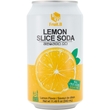 Carbonated drink with lemon slices, with sweeteners, 340ml; Fruit.B